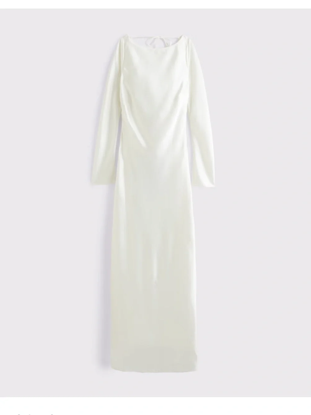 Abercrombie & Fitch Women's The A&F Julia Slip Long-Sleeve Cowl Back Maxi Dress
